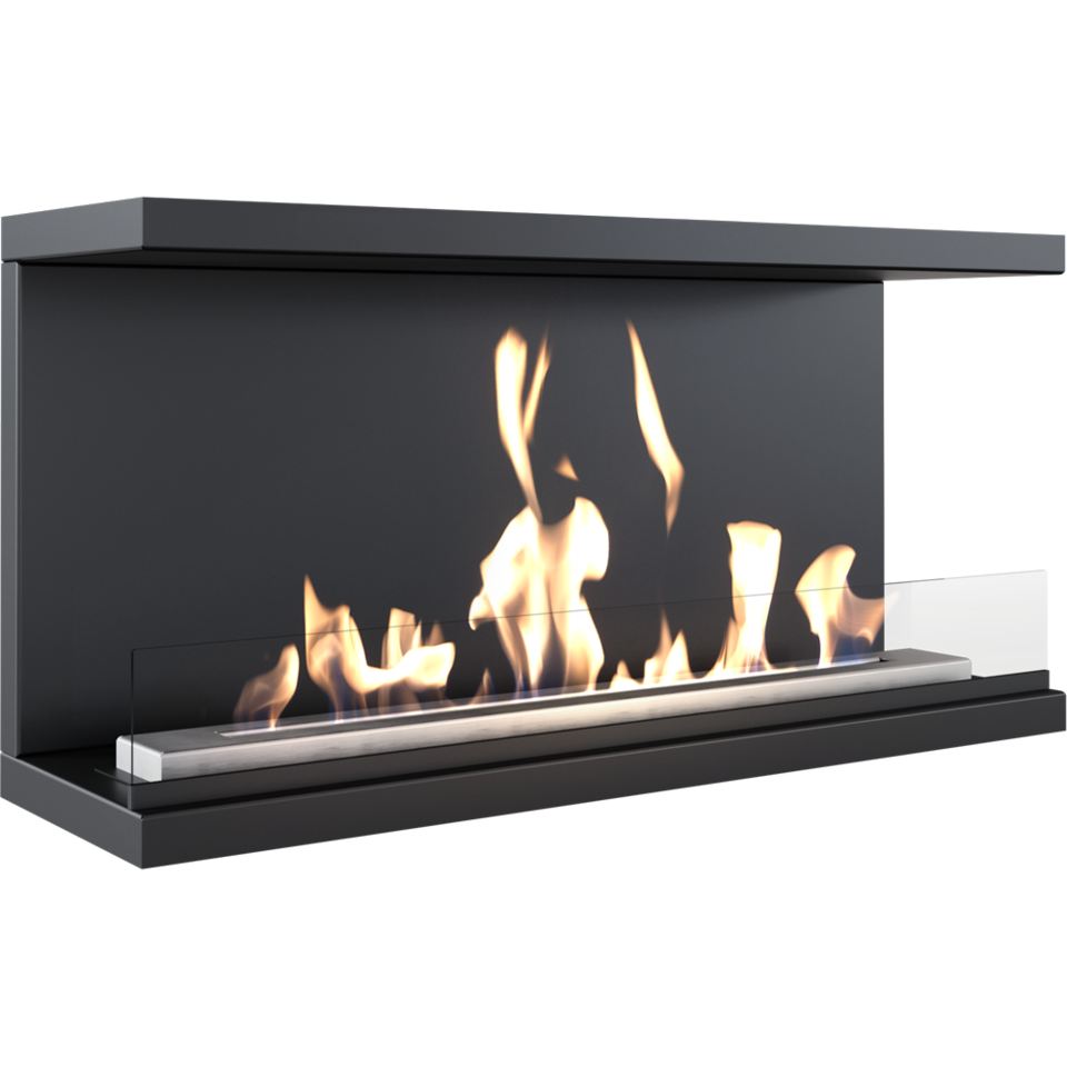 Eko-kamin Dey-X Revolution - Zidni kamin, crni