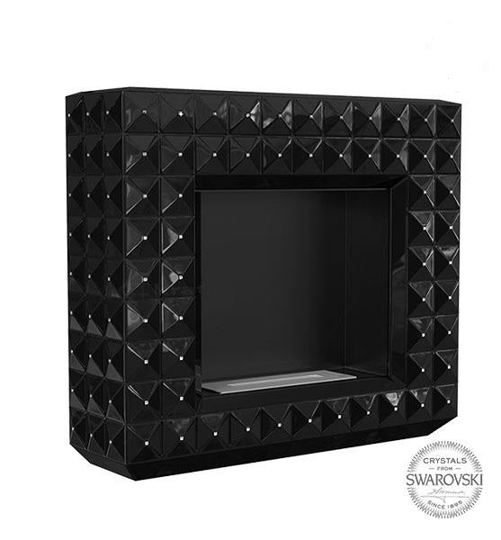 Swarovski Eco kamin - Zidni kamin, mat