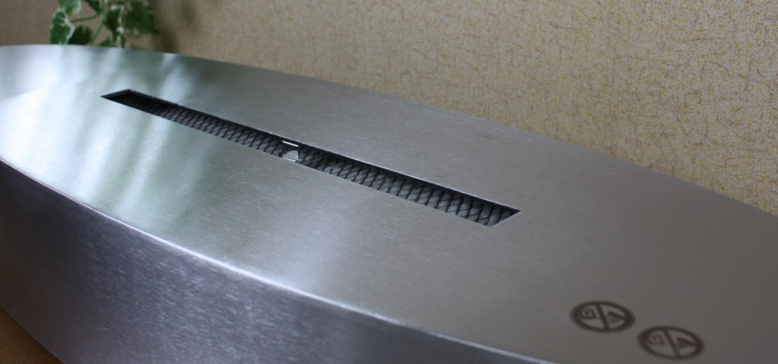 Ekokamin Fiji - Talni kamin, inox