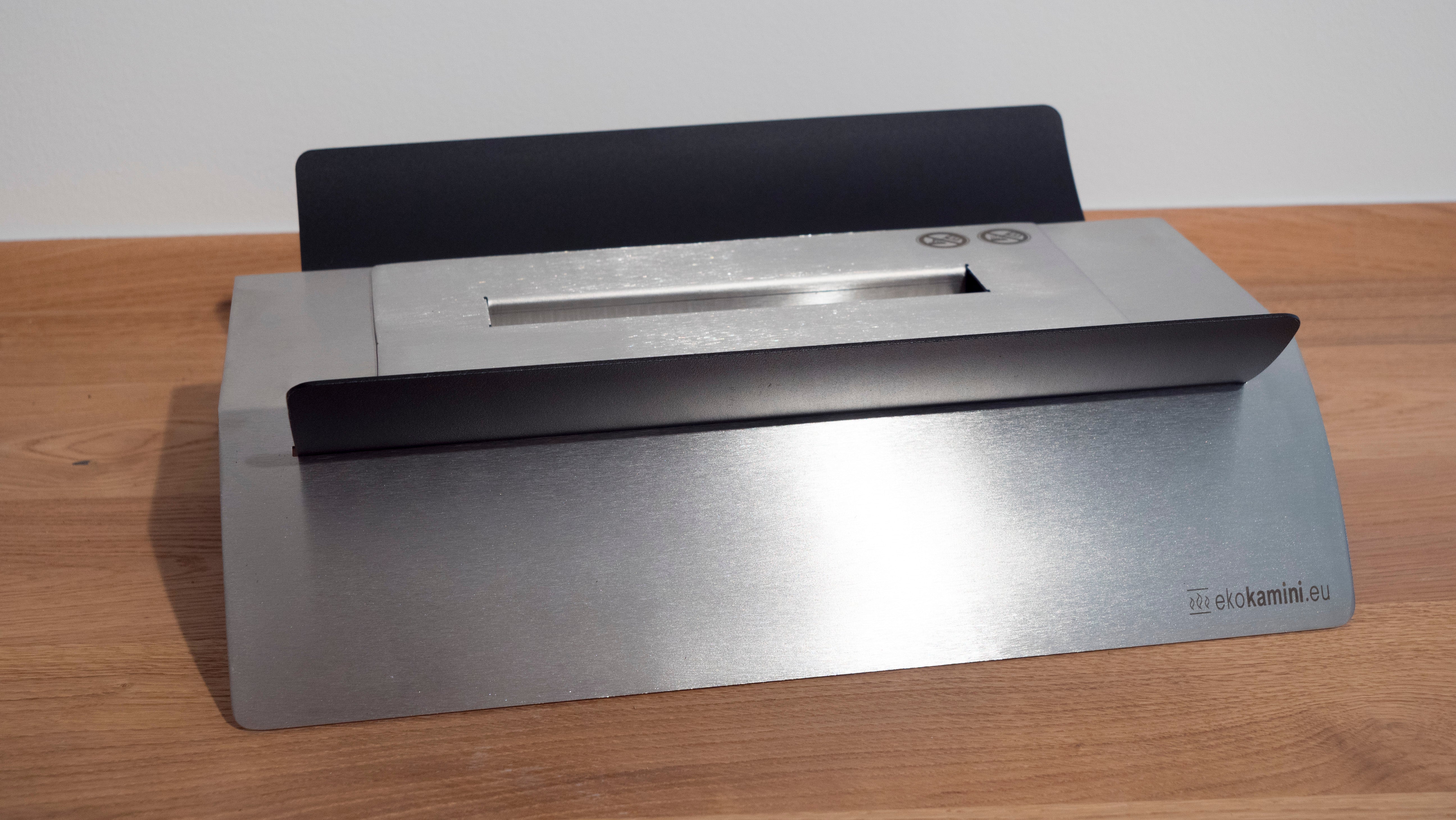 Ekokamin Marbella - Talni kamin, inox